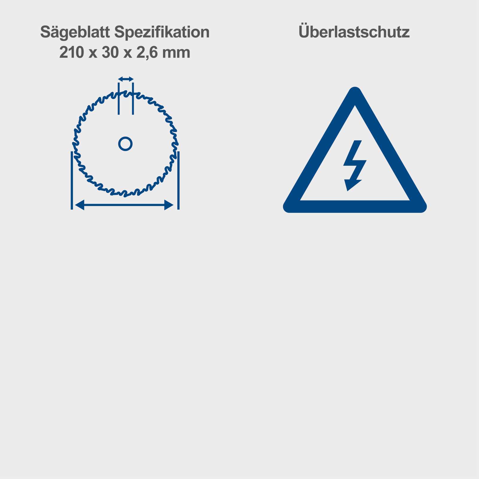 Tischkreissäge HS210 Scheppach - 1500W | 70 mm Schnitthöhe | Tischgröße 500 x 445 mm | Ø210 mm Sägeblatt | inkl. Querschneidlehre & Längsanschlag Bild 3