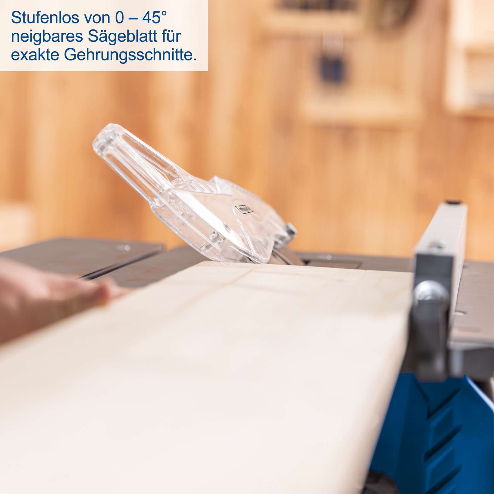 Tischkreissäge HS210 Scheppach - 1500W | 70 mm Schnitthöhe | Tischgröße 500 x 445 mm | Ø210 mm Sägeblatt | inkl. Querschneidlehre & Längsanschlag Bild 5