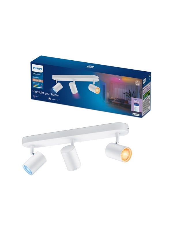 Philips Smart Lighting Smart-Spotlampe x3, weiß