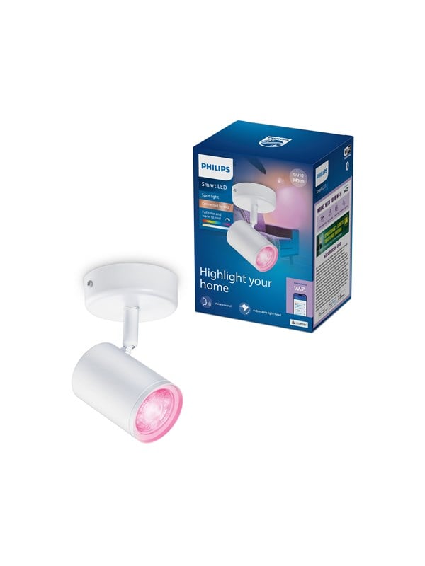 Philips Smart Lighting Smart-Spotlampe x1, weiß