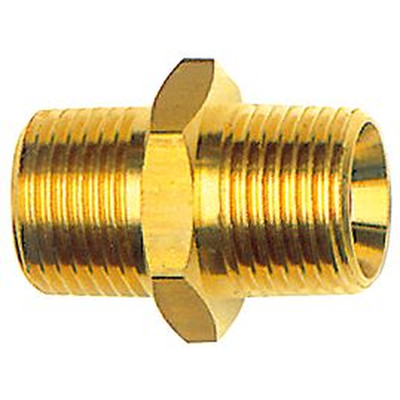 Reduziernippel Messing Außengewinde R1/4" Außengewinde R1/2" L25,5mm