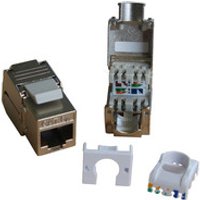 Keystone Jack, Cat. 6A, werkzeigfreie Montage Bild 2