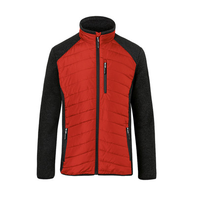 Hybridjacke 1342 5201, mittelrot/dunkelgrau, Größe L
