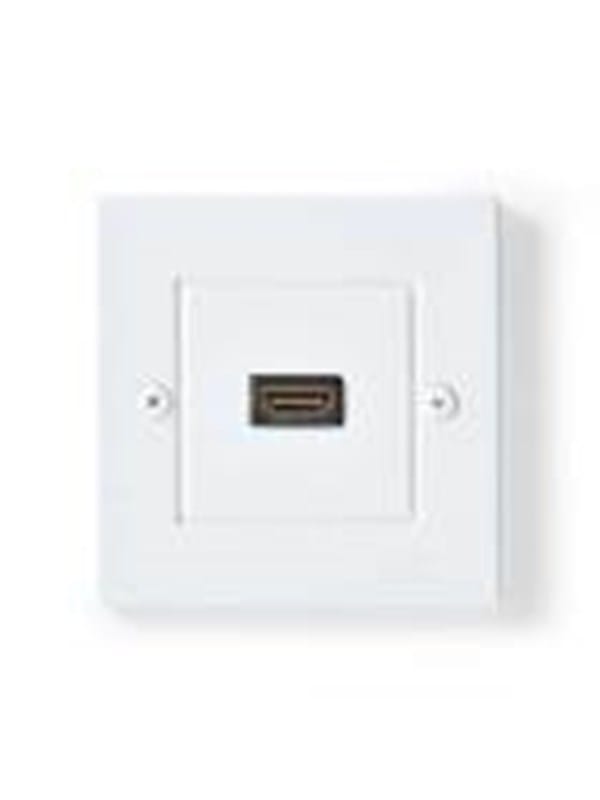 Nedis HDMI Wall Box | 4K@60Hz | HDMI Output | Black | 18 Gbps | Gold Plated