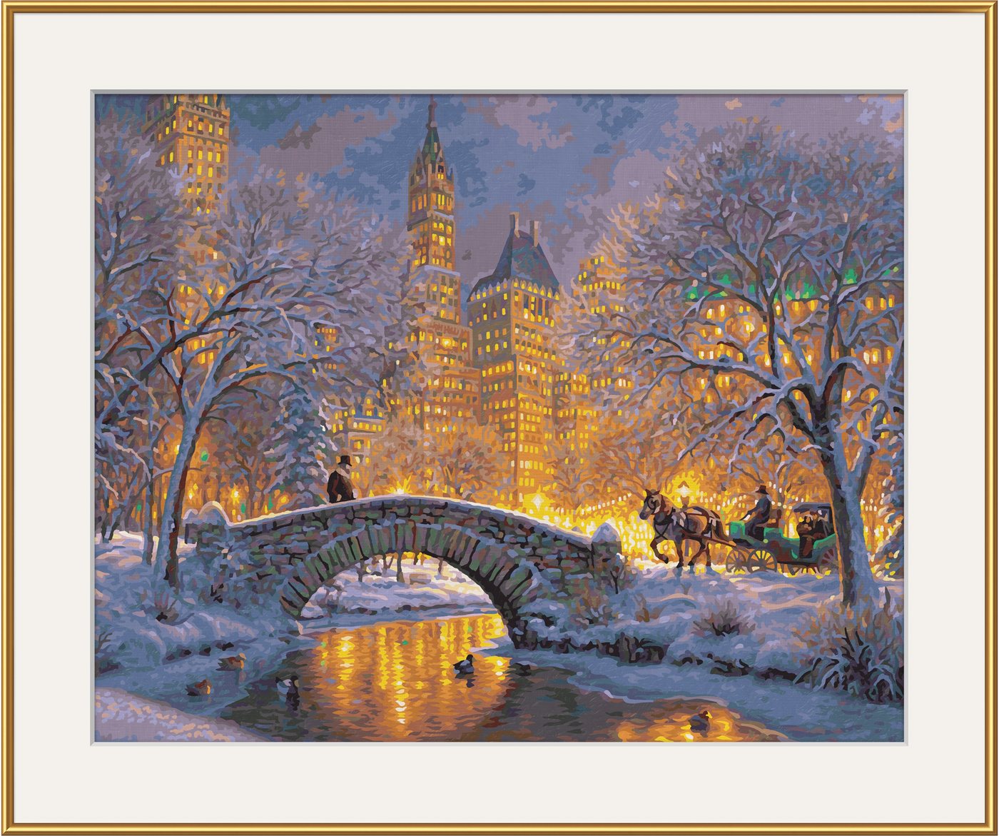 Schipper Malen nach Zahlen Meisterklasse Premium - Stille Nacht im Central Park, Made in Germany Bild 4