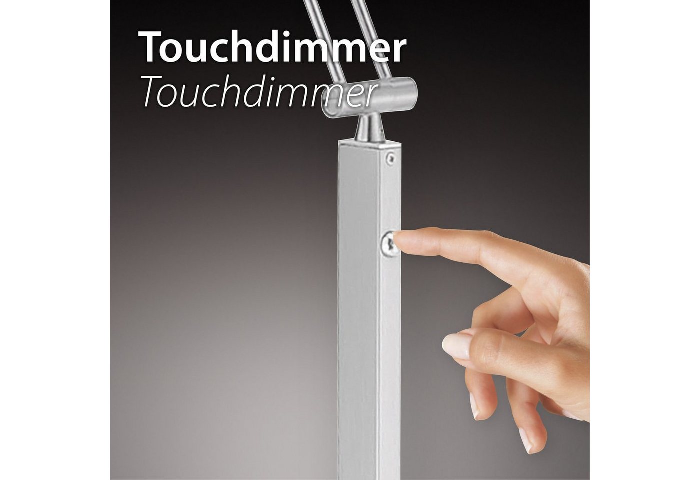 Paul Neuhaus Tischleuchte BOTA, LED fest integriert, Warmweiß, LED, dimmbar über Touchdimmer Bild 3
