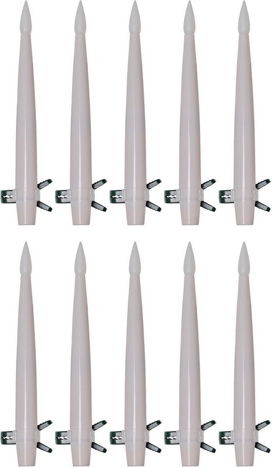 OTTO home LED Dekolicht LED Kerzen Nurvo, Timerfunktion, mehrere Helligkeitsstufen, LED fest integriert, Warmweiß, Verstellbare Clips Bild 5
