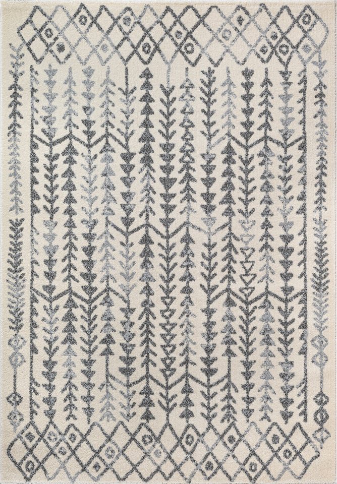 Sanat Teppich Boho 8204, auch als Läufer und in Rund, rechteckig, Höhe: 10 mm, Kurzflor, robust, Boho, Scandic, für Fussbodenheizung geeignet Bild 4