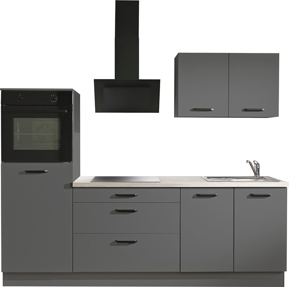 wiho Küchen K üchenzeile Compact: Kleines Format, große Ausstattung, optional mit E-Geräten, Variante ohne Kühlschrank, Breite 240 cm Bild 3
