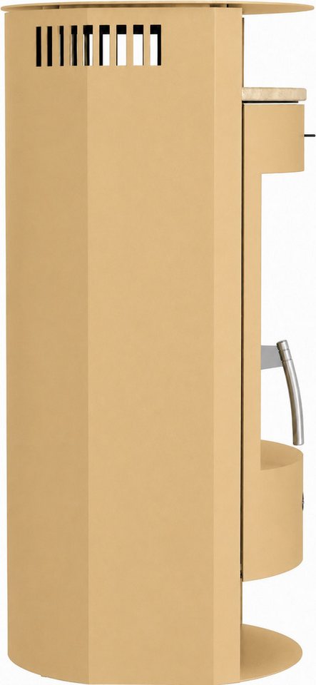 Hanseatic Kaminofen MAIA Stahl beige, Lieferung bis ins Wohnzimmer, 6,2 kW, Zeitbrand, NEU und Exklusiv mit Standsteinteefach Bild 3