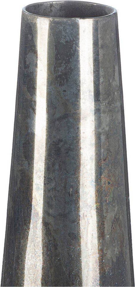 GILDE Bodenvase Bodenvase konisch Soril anthrazitfarben H. 65 cm (1 St), Bodenvase, antikfinish, Blumenvase, modern, stilvoll, Geschenkidee Bild 2