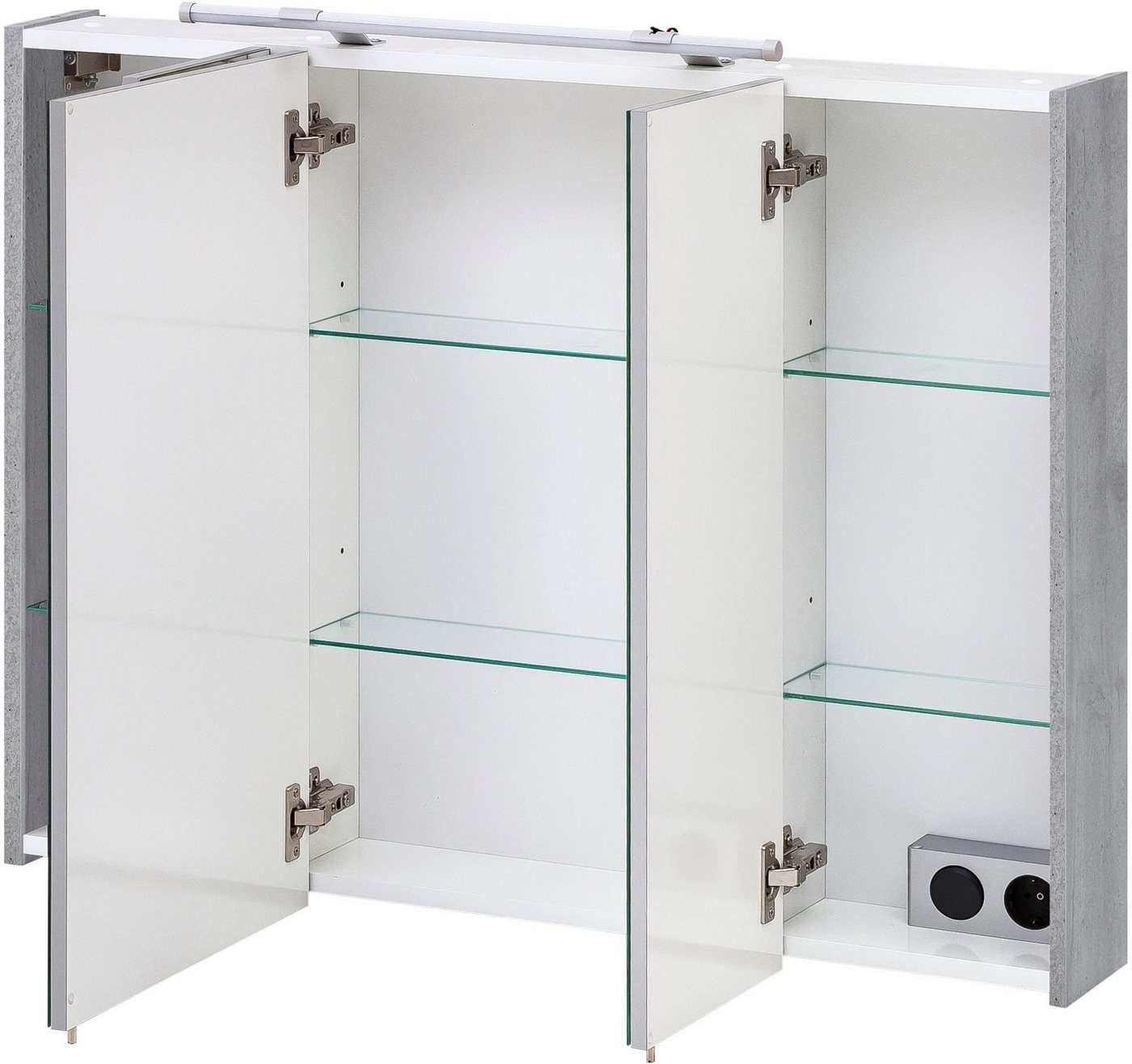 Schildmeyer Spiegelschrank Dorina, Spiegelschrank, Made in Germany, B: 90 cm Solide Verarbeitung - Dieses Produkt ist in Deutschland gefertigt