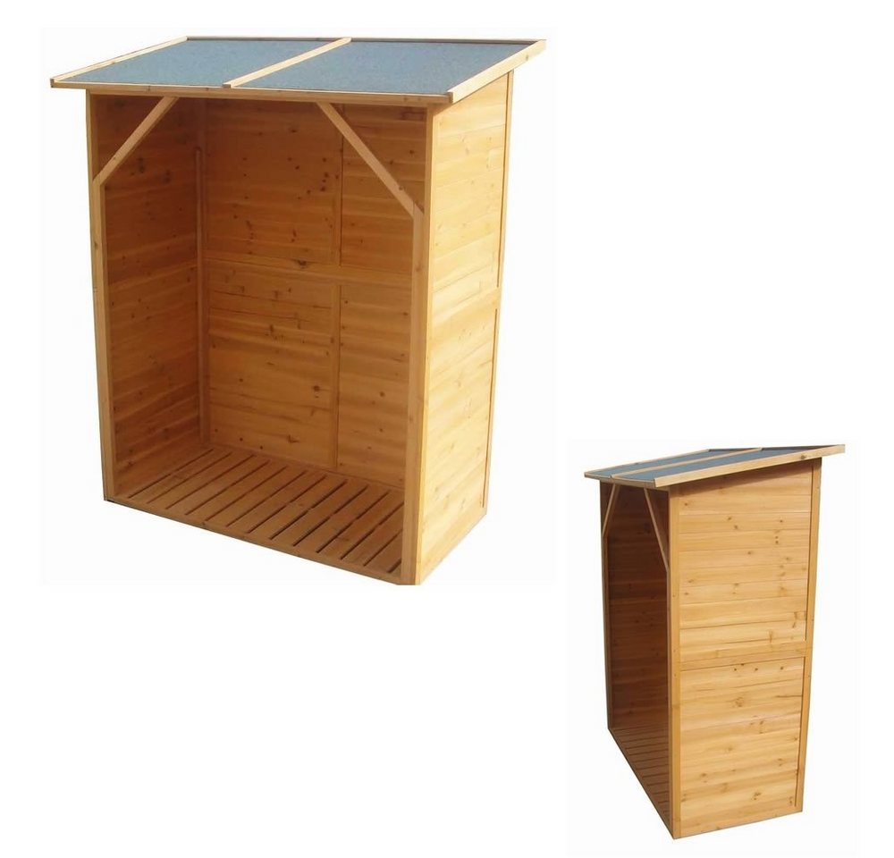 Feel2Home Kaminholzregal XXL HOLZ Kaminholzregal Brennholzregal Kaminholz Brennholz Regal, BxTxH:119x61x155 cm, (Stück, 1-St., Stück), mit Wetterschutz Bild 4