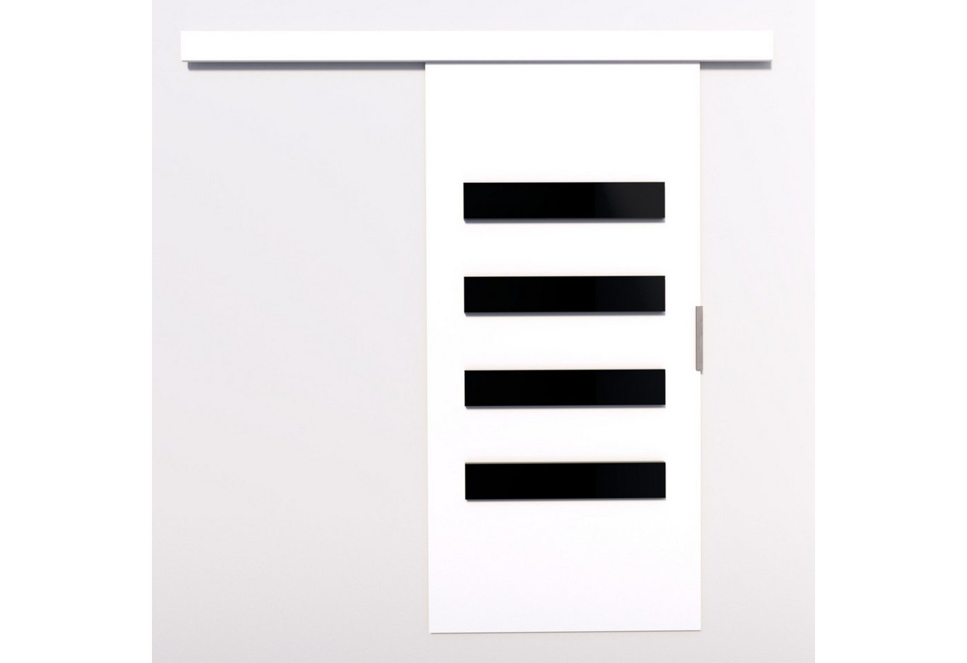 MOEBLO Schiebetür LIRMA (Wandschiebetür – Schiebetür auf Schiene, Gleittür, moderne Türen für Wohnzimmer, Schlafzimmer, Flur, optional mit Soft-Close-System, Schiebetüren Gleittüren Schiebetüre Schiebesysteme Türen auf Schiene Türen mit Schiebemechanismus), (BxHxT): 86/96 x 205 x 1,6 cm Bild 2