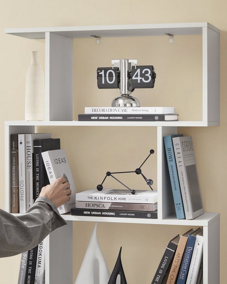 VASAGLE Bücherregal 2er Set Standregal mit 6 Ebenen, 1-tlg., Wohnzimmer Schlafzimmer Büro, freistehend, modern, zur Präsentation Bild 5