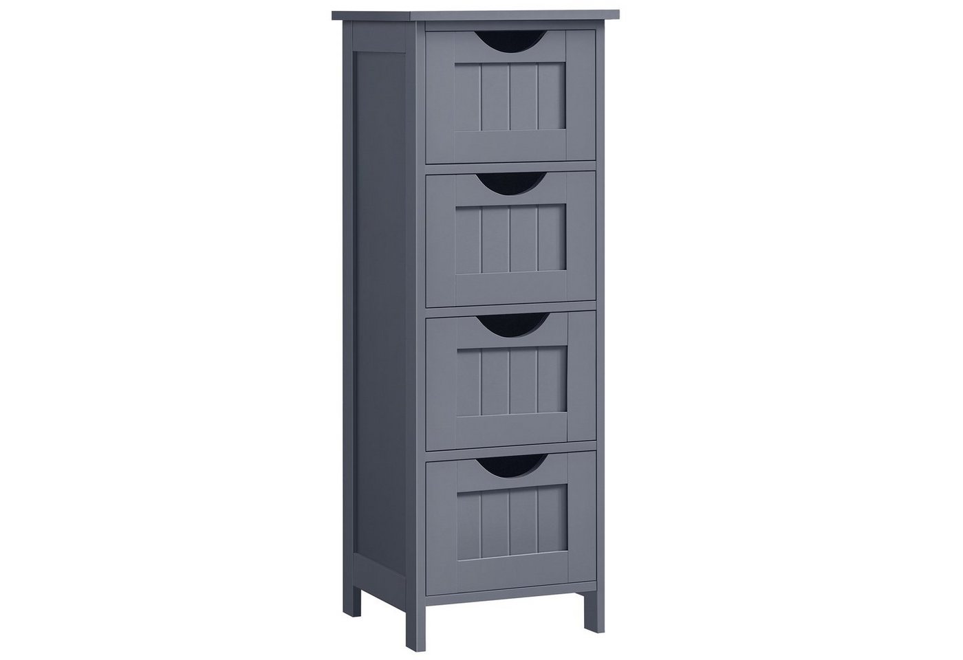 VASAGLE Badkommode Badezimmerschrank Badschrank mit 4 Schubladen, 30 x 30 x 82 cm, für Badezimmer, Wohnzimmer, modern, Beistellschrank Bild 4