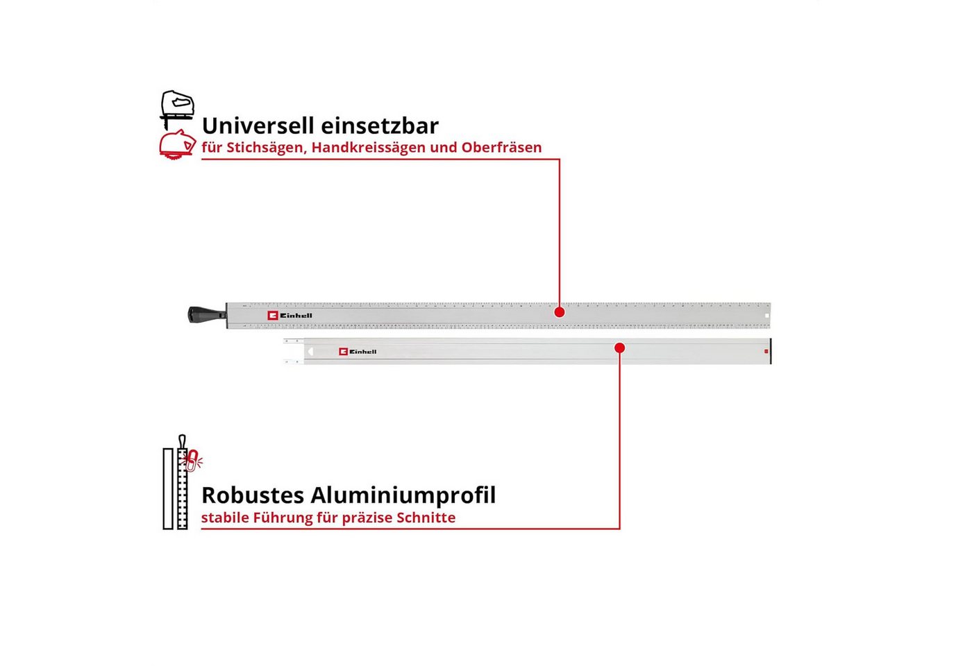 Einhell Lochsäge, Einhell Universal-Sägeschiene, 2-tlg. (max. Spannweite 2500 mm, Spannk Bild 2