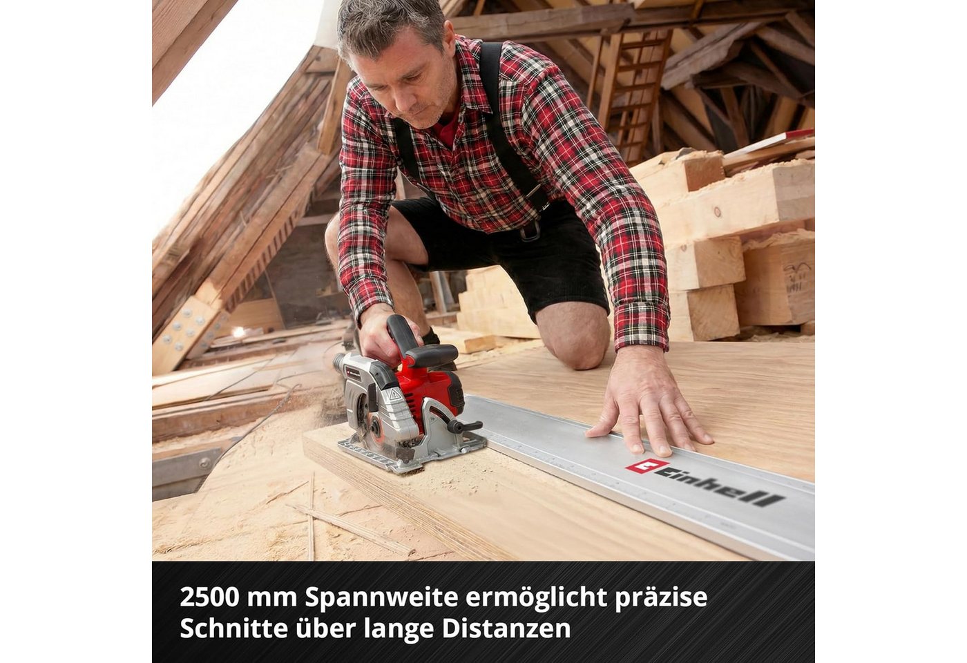 Einhell Lochsäge, Einhell Universal-Sägeschiene, 2-tlg. (max. Spannweite 2500 mm, Spannk Bild 4