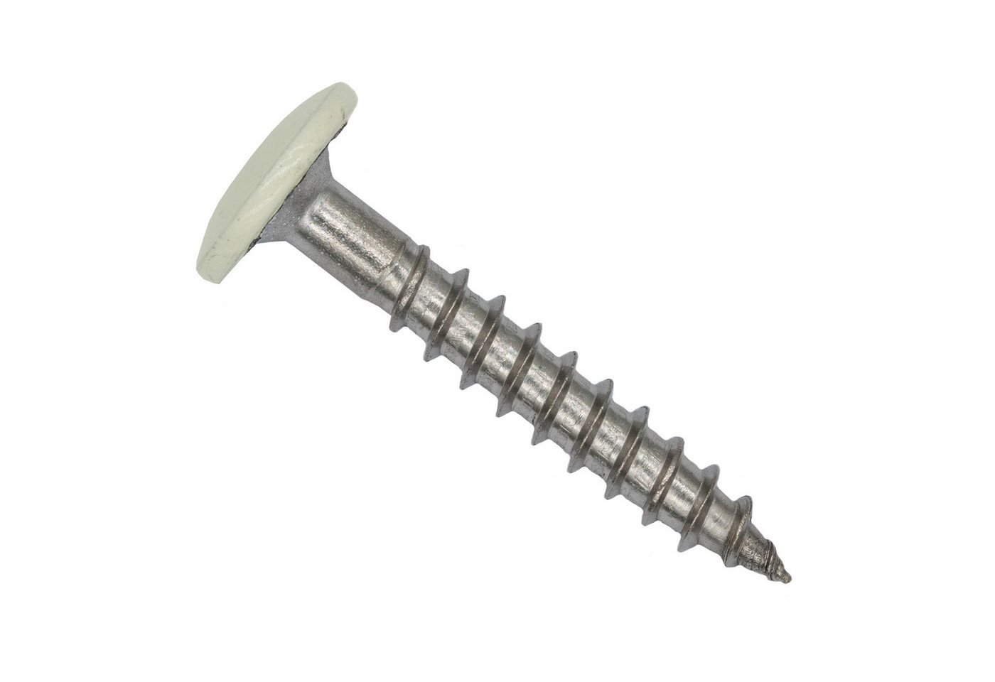 Twistec Fassadenschraube TWISTEC Trespo-Fassadenschrauben 4,8x32mm Reinweiß RAL 9010 100 St., Edelstahl A2, hohe UV-Beständigkeit Bild 3