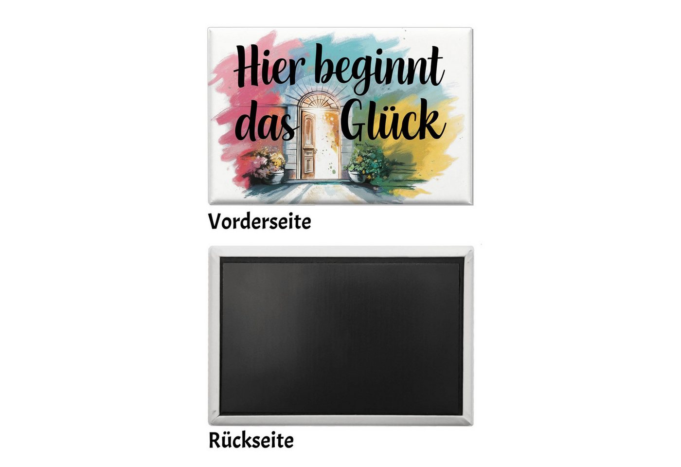 speecheese Magnet Hier beginnt Glück Souvenir Souvenir Magnet
