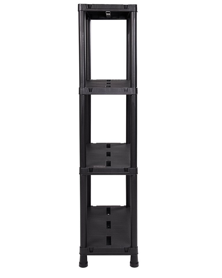 ONDIS24 Steckregal Regal, Lagerregal, 60 x 30 x 131 (H) cm, 12 Zoll, 4-tlg., Kunststoff, anthrazit, bis maximal 125 kg belastbar Bild 3