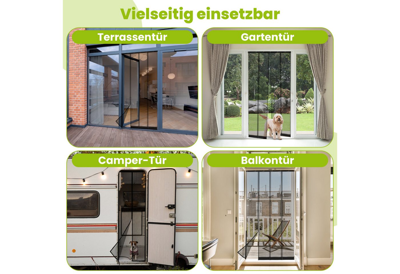 easylife Insektenschutz-Vorhang Insektenschutz Vorhang Lamellenvorhang Easylife 100x220 und 125x240 Bild 2