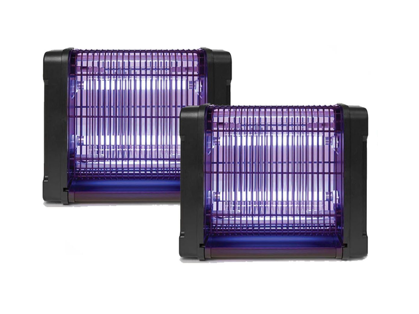 PEREL Insektenschutzplissee, Hängend oder als Standgerät, UV Insektenlampe 2er SET elektrische Mückenlampe Fliegenfalle 30-150m² Bild 2
