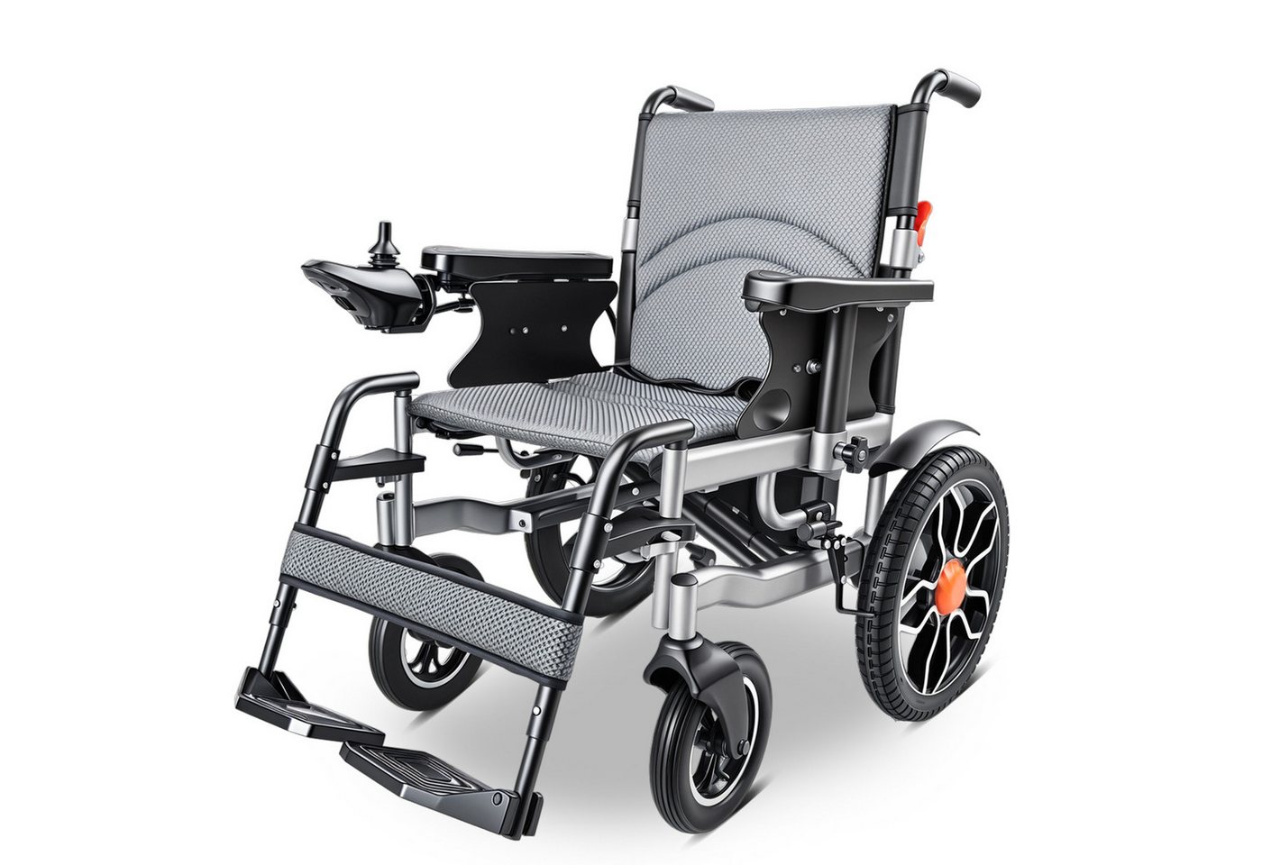 Vankel Elektrorollstuhl faltbar leicht elektr. Rollstuhl 500W, max.20 km max.150 kg, mit 360°-Joystick, Geländegängigkeit & extrabreitem Sitz Bild 4