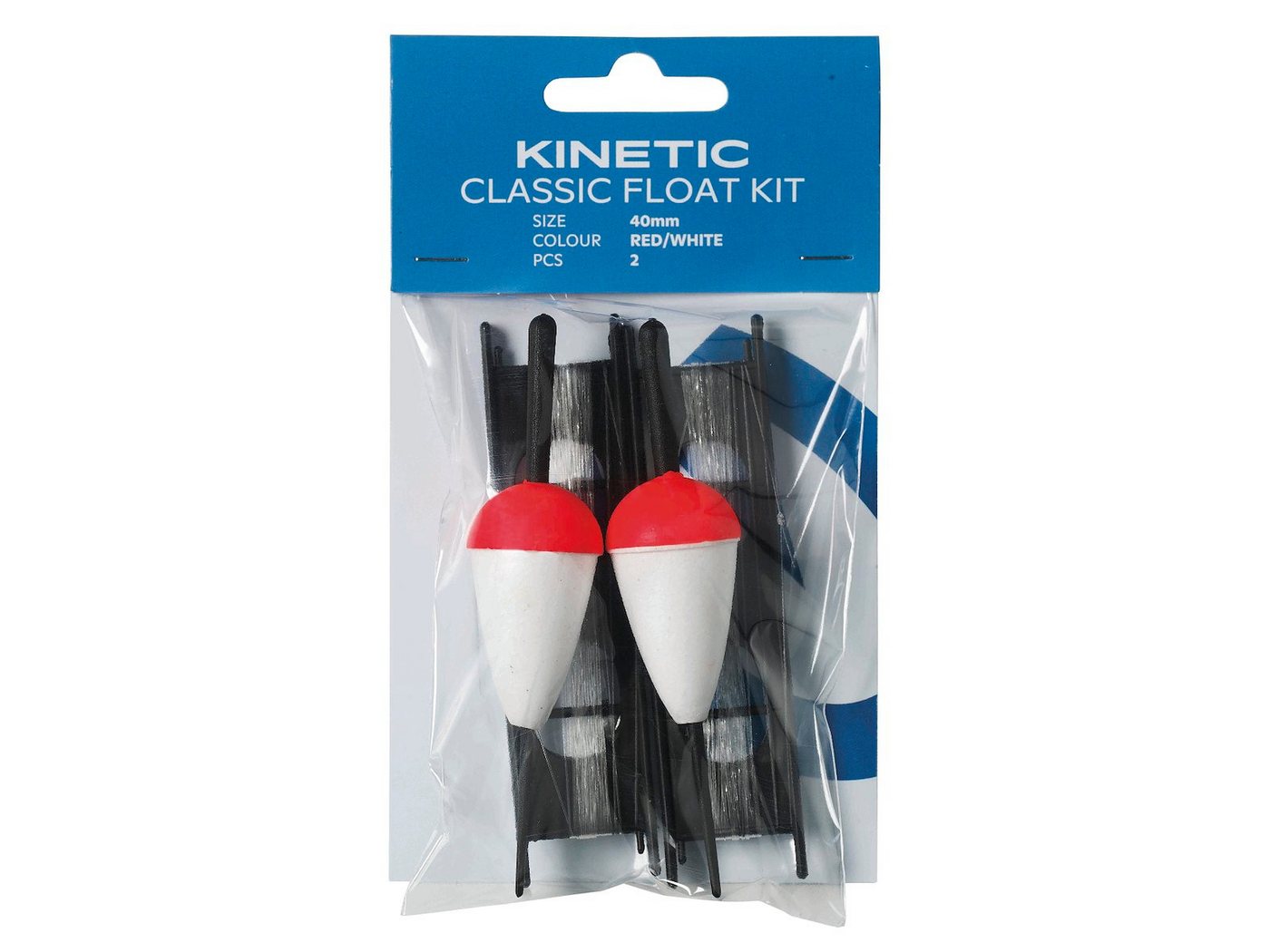 Kinetic Vorfachschnur CLASSIC FLOAT KIT SET - 2 Fertigangeln - 30mm - Pose Schwimmer Haken, (2-St), Fertig gebundenes Angelset Bild 2