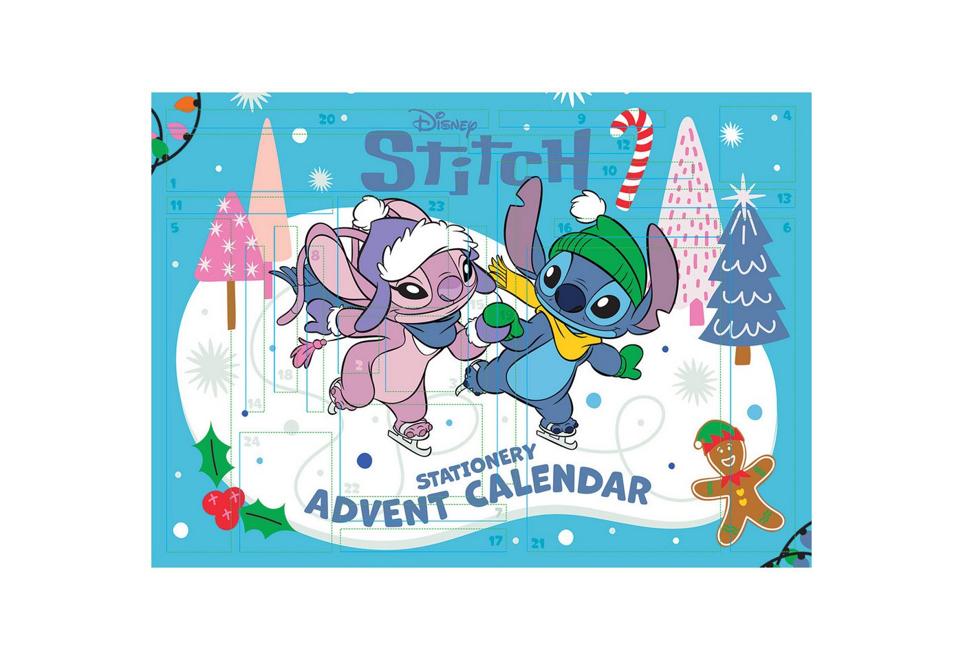 Wandkalender Adventskalender - Lilo & Stitch - 24 Überraschungen
