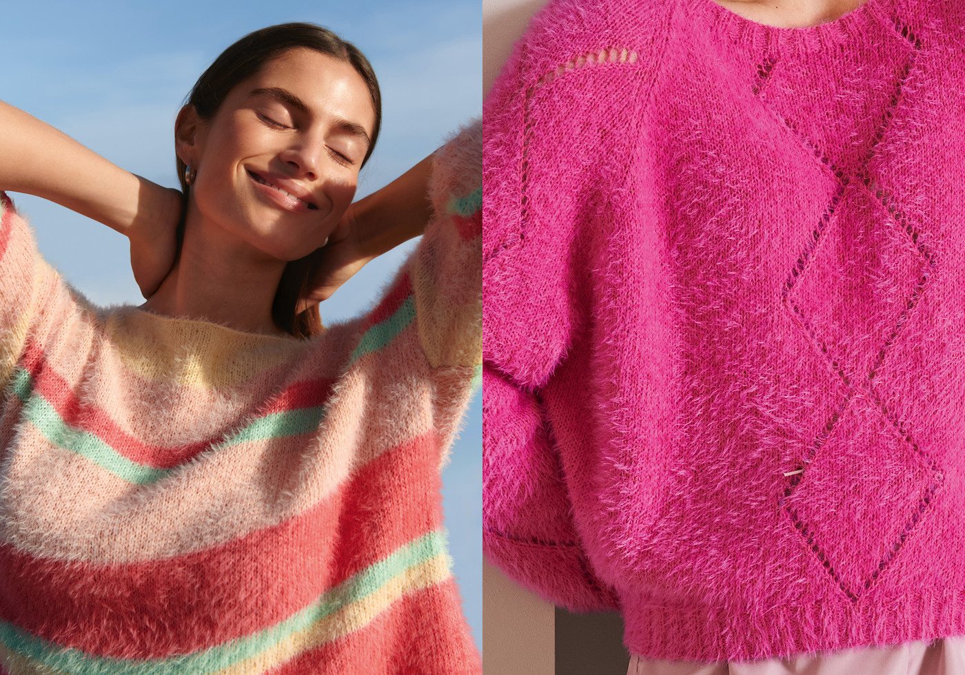 LANA GROSSA PER FORTUNA Flauschiges Kettengarn aus Baumwolle Häkelwolle, 190 m (Weiches Strickgarn für Pullover, Cardigans & Tops, Flauschige Struktur für moderne Strickmode mit Fashion-Charakter), 50 g Bild 2
