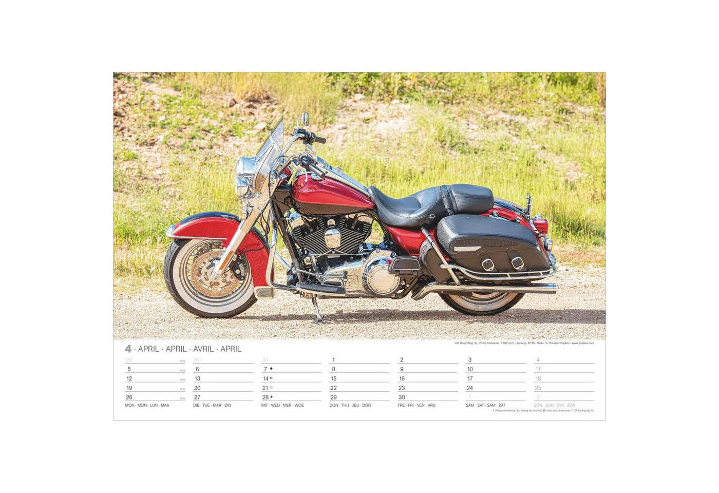NEUMANN Wandkalender Harleys 2027 Bild 4