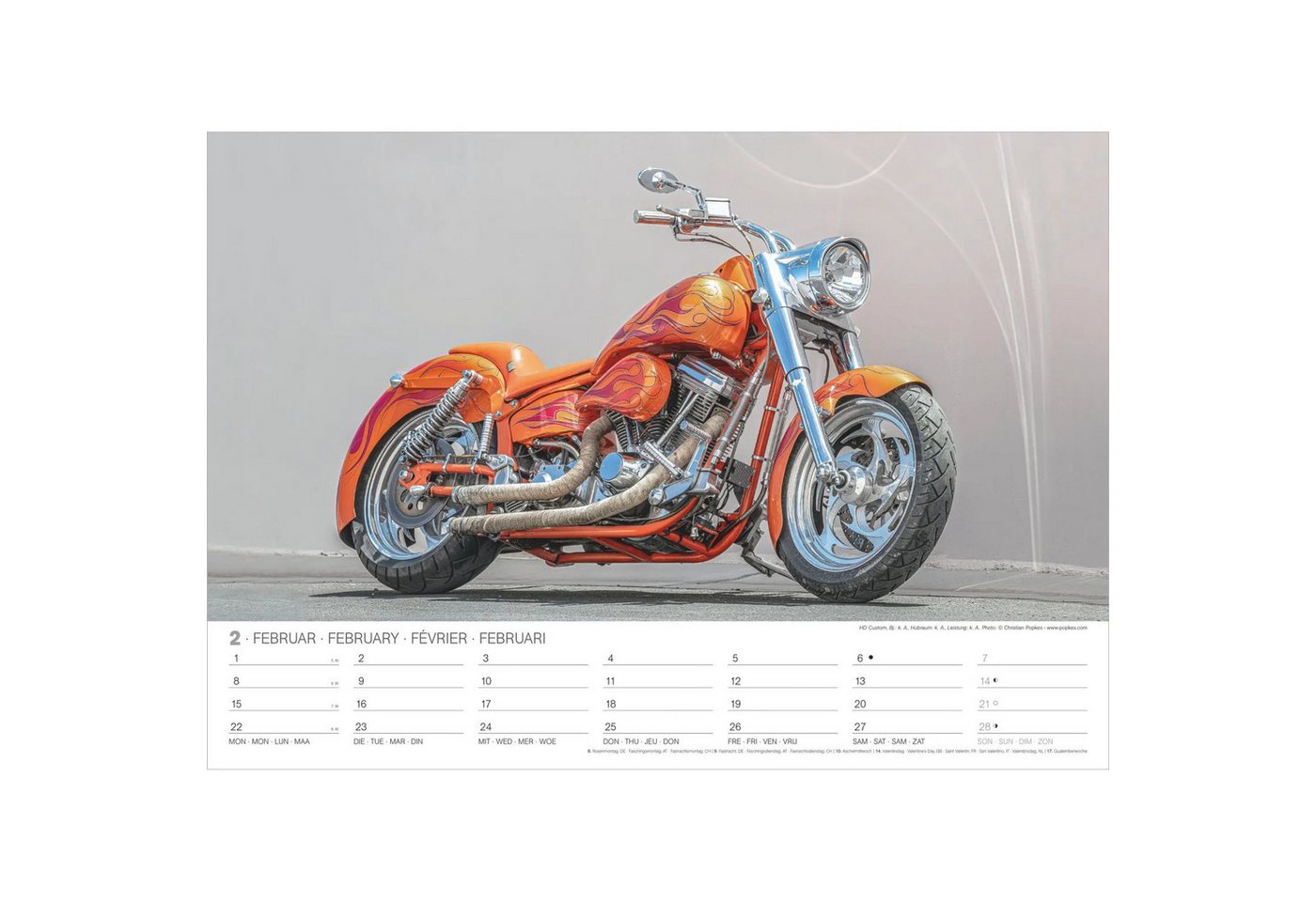 NEUMANN Wandkalender Harleys 2027 Bild 5