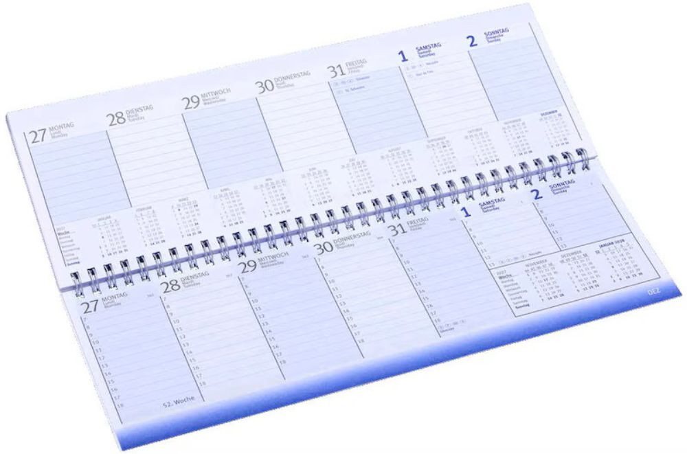 Saphir-Tec Tischkalender Schreibtischkalender 2027 quer Standard Wochenplaner (1-tlg) Bild 2