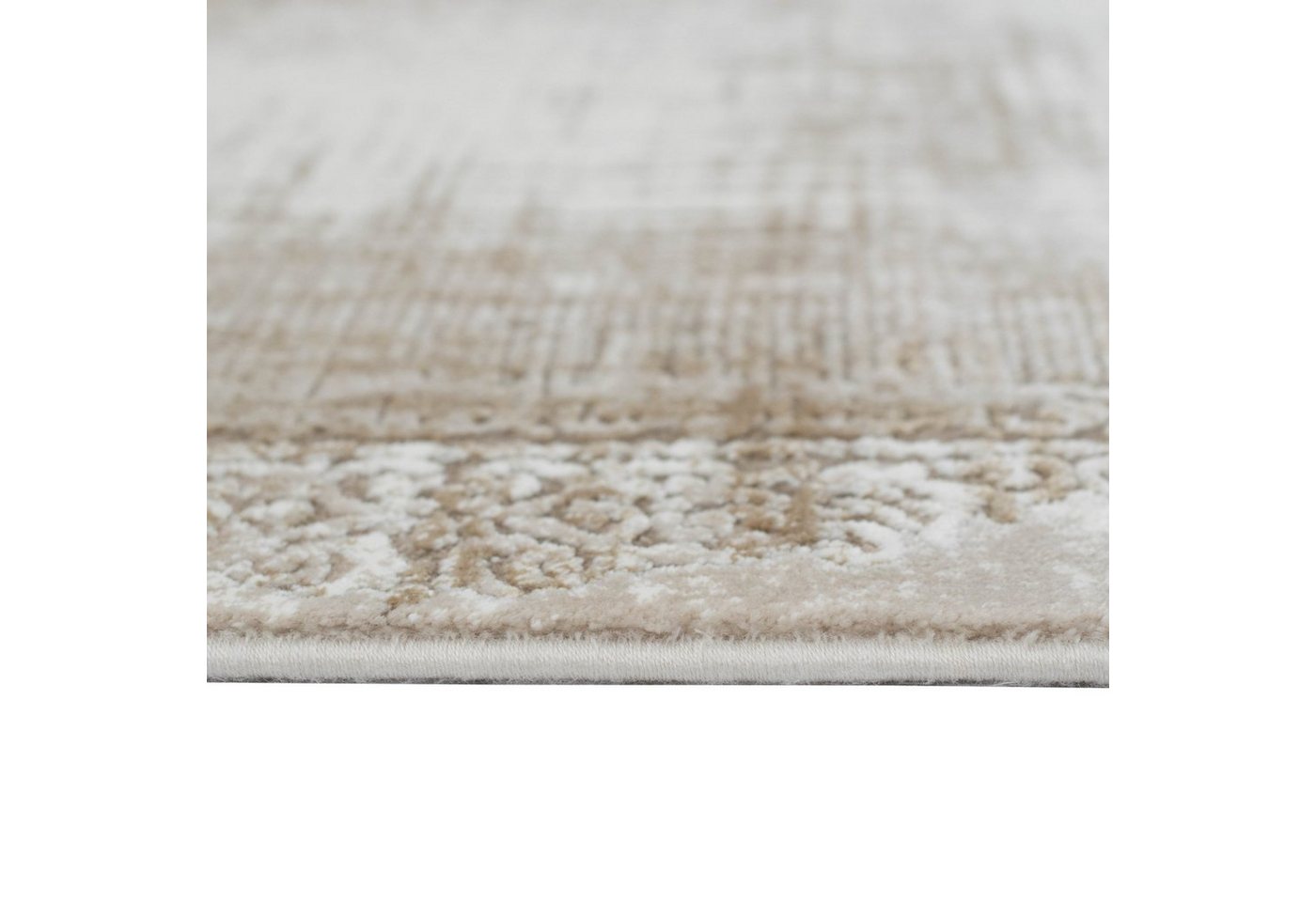 Carpetia Wollteppich Orientalischer Wollteppich - verwaschener Effekt - braun, rechteckig, Höhe: 10 mm, Maschinengewebt Bild 2