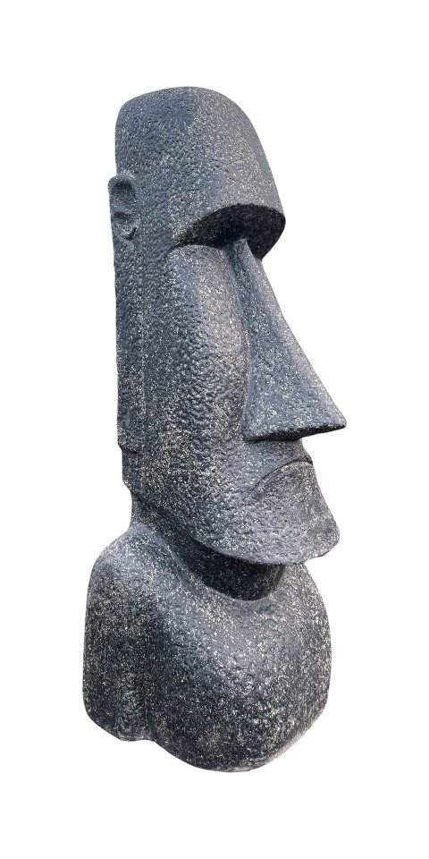 FaHome Gartenfigur Rapa NUI Moai Statue, Skulptur Garten Lavasand-Steingemisch Figur, Kultursymbol der Osterinsel- 150cm /200cm Bild 3
