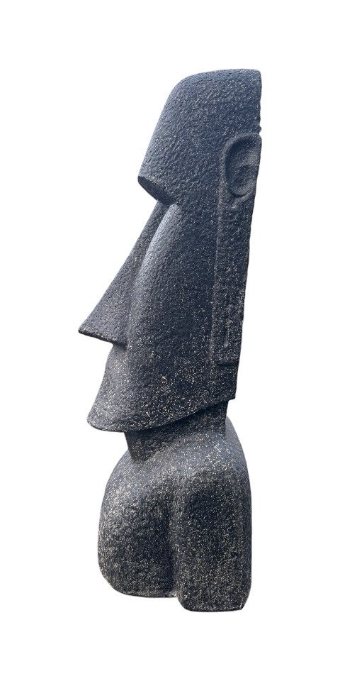 FaHome Gartenfigur Rapa NUI Moai Statue, Skulptur Garten Lavasand-Steingemisch Figur, Kultursymbol der Osterinsel- 150cm /200cm Bild 4