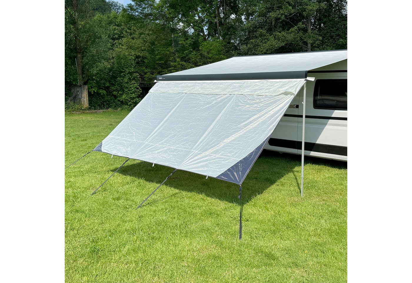 freizeitschmiede Markise Sunblocker Vorderwand für Markisen Sichtschutz Sonnenschutz 240x200 Bild 2
