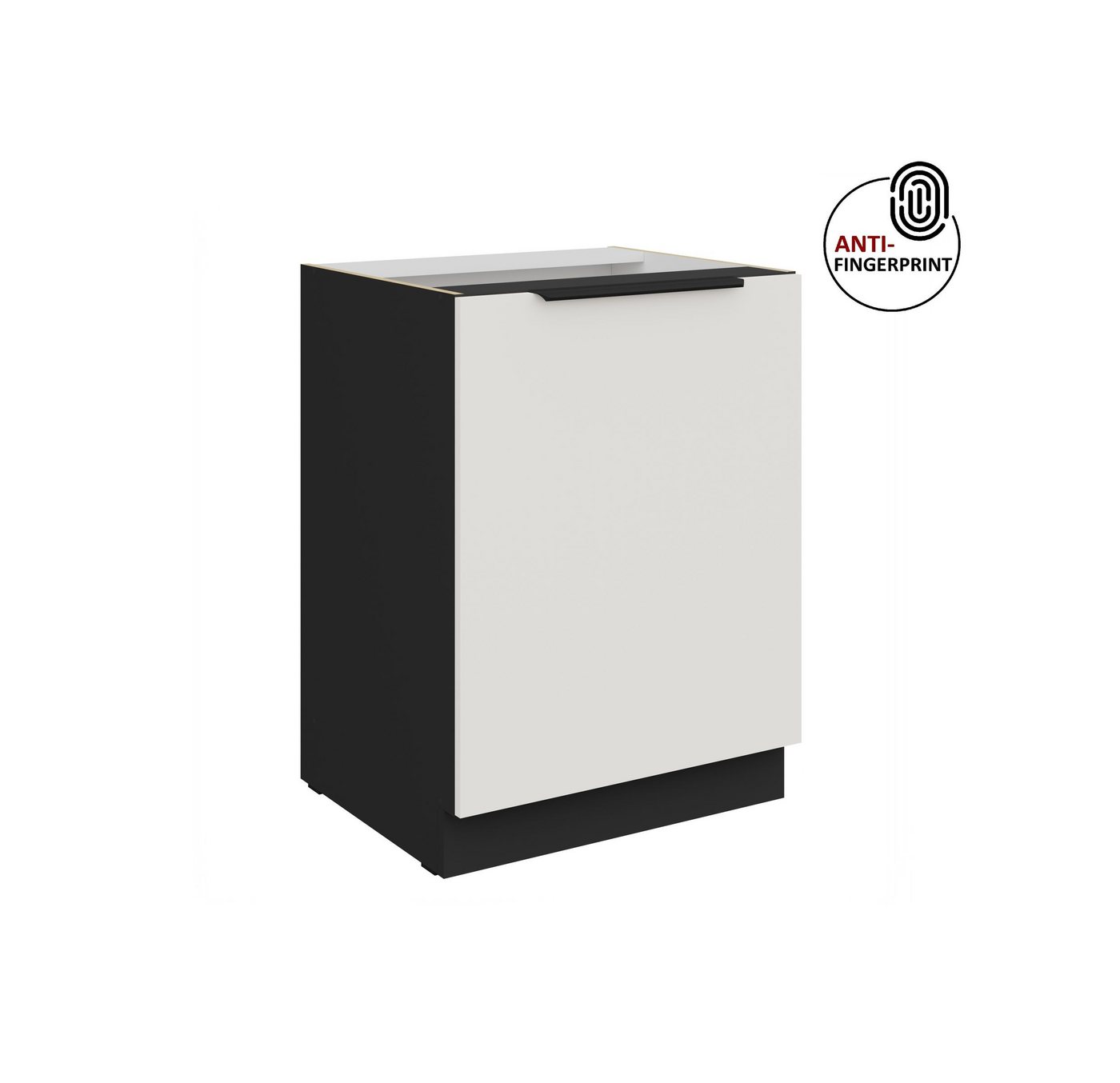 Küchen-Preisbombe Unterschrank 60 cm Küche ARIA Weiss ultra matt Anti Fingerprint Küchenzeile