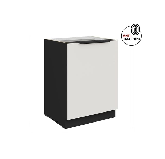 Küchen-Preisbombe Unterschrank 60 cm Küche ARIA Weiss ultra matt Anti Fingerprint Küchenzeile