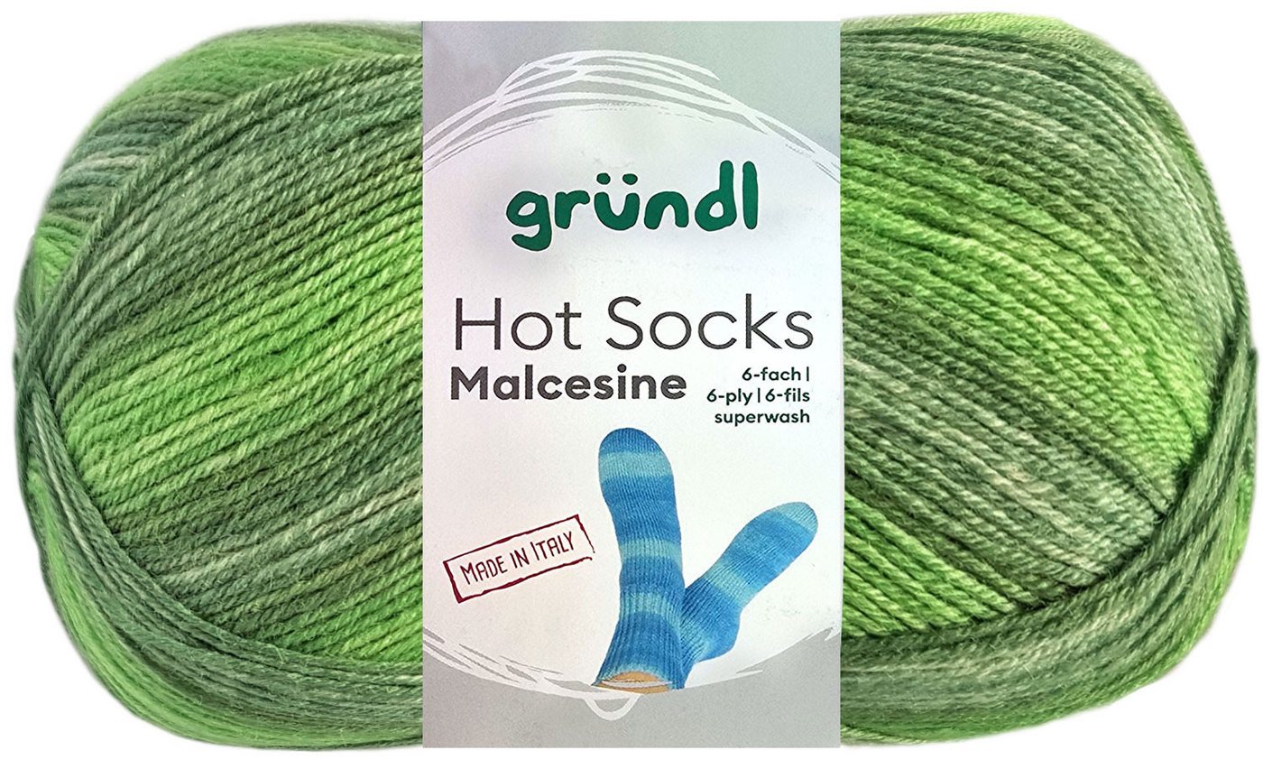 Gründl 150 Gramm Gründl Hot Socks Malcesine 6-fach Farbauswahl Häkelwolle