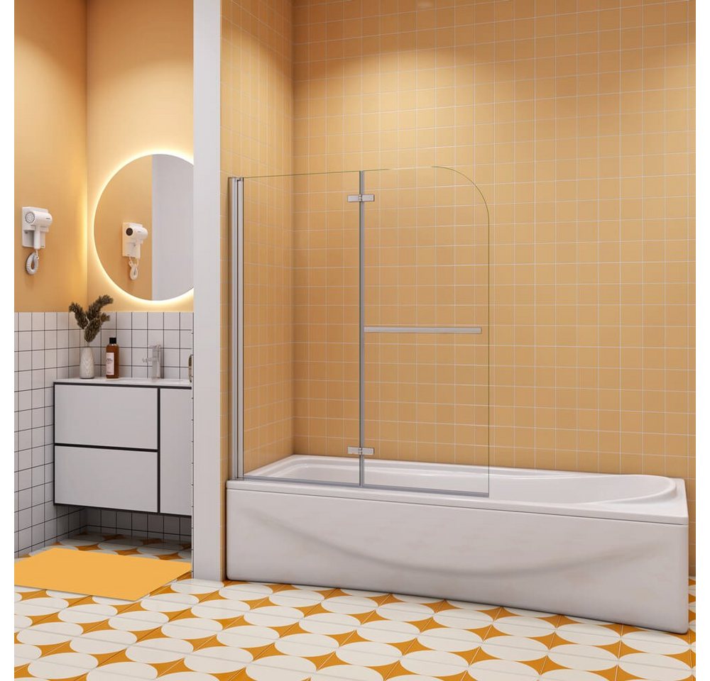 duschspa Badewannenaufsatz 6mm Nano Glas Badewannenaufsatz Faltwand Duschwand auf Badewanne, Einscheibensicherheitsglas, Sicherheitsglas, (Set), Duschwand erhältlich 3 verschiedenen Breiten Bild 3