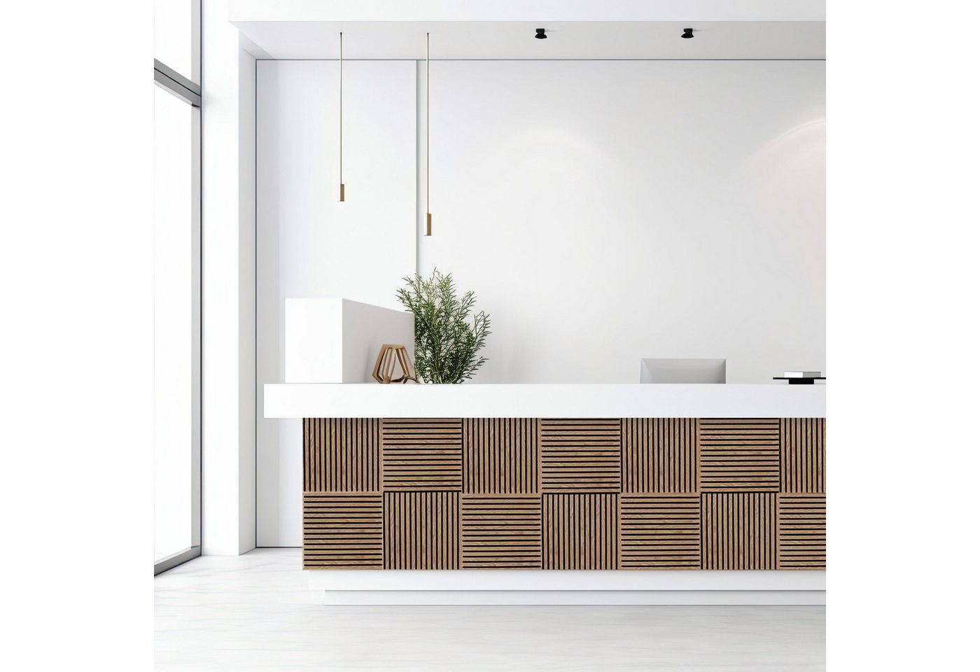 Kaiser plastic Wandpaneel Akustikpaneele - Geräuschunterdrückung - Holzpaneele Wand, BxL: 60x60 cm, 0,36 qm, (1-tlg)