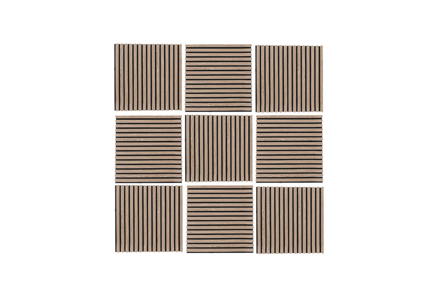 Kaiser plastic Wandpaneel Akustikpaneele - Geräuschunterdrückung - Holzpaneele Wand, BxL: 60x60 cm, 0,36 qm, (1-tlg) Bild 4