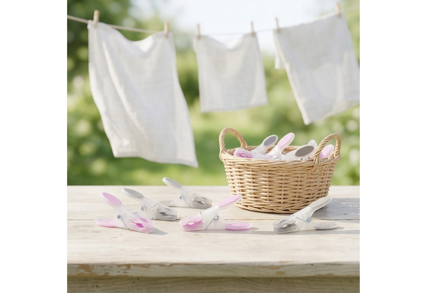 relaxdays Wäscheklammern Wäscheklammern Soft Grip Bild 5