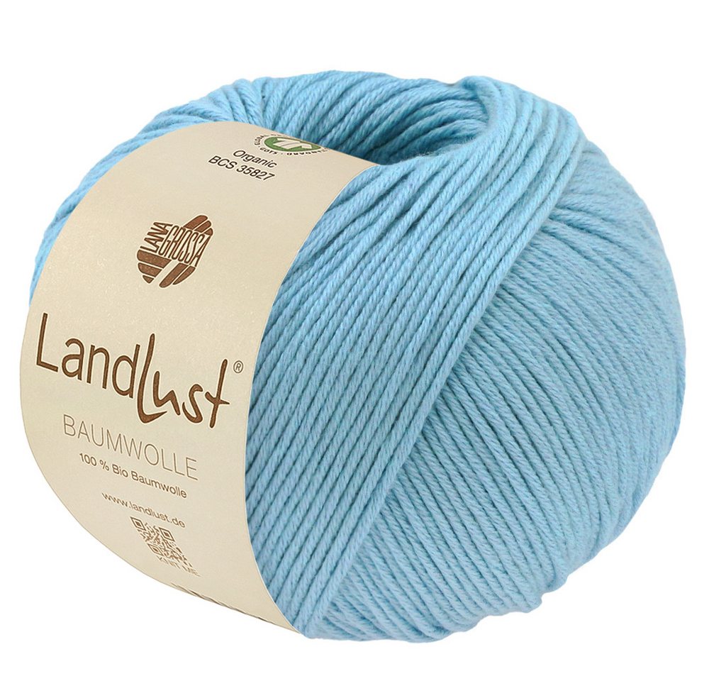 LANA GROSSA LANDLUST BAUMWOLLE GOTS 100 % Baumwolle Häkelwolle, 115 m (100 % Baumwolle mit angenehm weicher Haptik, Ideal für Tops, Strickjacken, Taschen und Accessoires), 50 g Bild 4