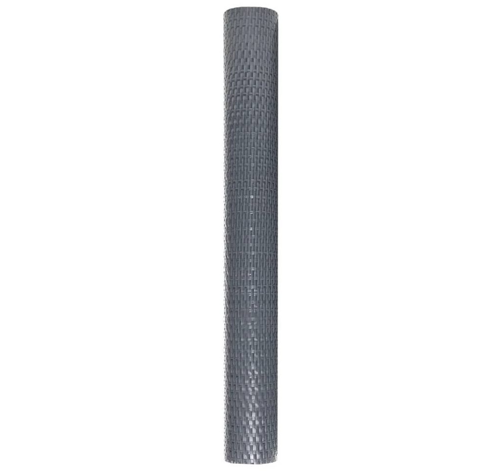 furnicato Balkonsichtschutz Balkon-Sichtschutz Rattan-Optik 300x80 cm Anthrazit Witterungsbeständiger Sichtschutzzaun mit praktischer Rattan-Optik Bild 2