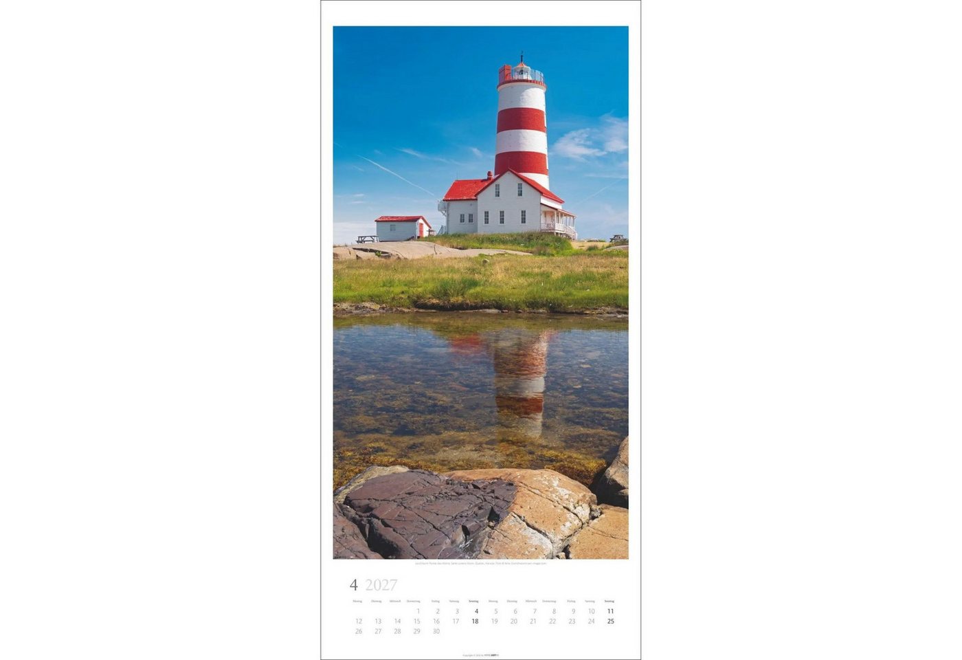 Wandkalender Leuchttürme Kalender 2027