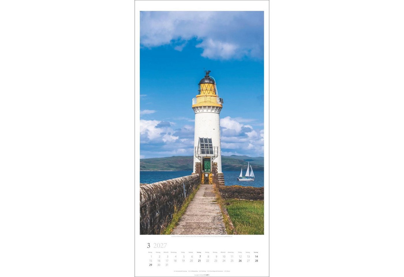 Wandkalender Leuchttürme Kalender 2027 Bild 4