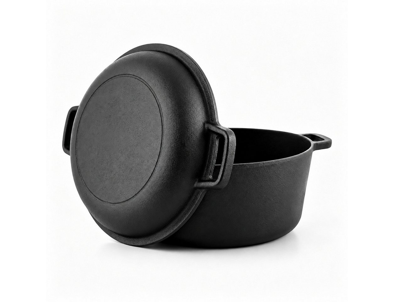 GLIESE POWER Brotbackform 26 cm Gusseisen – 2-in-1 Topf & Deckel, 450°C, für alle Herdarten, Backöfen & Grills, Temperaturbeständig bis 450°C Bild 3